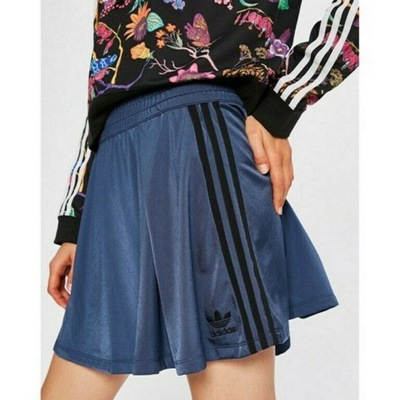 adidas Dresses & Skirts - Adidas Navy Blue with Black Side Stripes Performance Athletic Skirt Medium